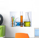chemistry laboratory equipment, test tubes Wall Mural