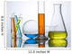 chemistry laboratory equipment, test tubes Wall Mural