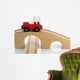 Red Wooden Toy Train Wall Decal