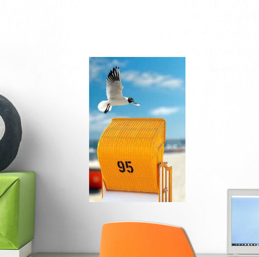 Beach Chair Wall Decal Design 1