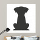 Dog Pet Silhouette Icon Wall Decal