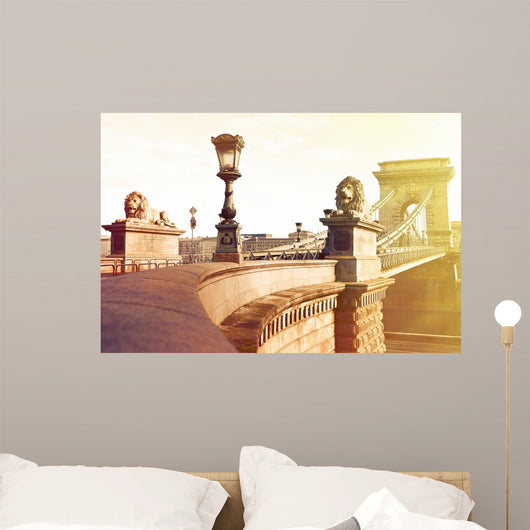 Chain Bridge in Budapest Wall Mural