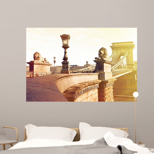Chain Bridge in Budapest Wall Mural