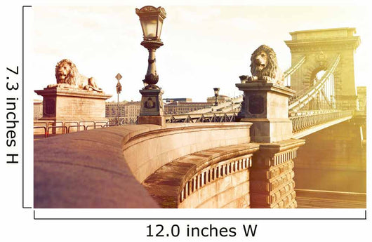 Chain Bridge in Budapest Wall Mural