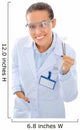 A young dentist with a tool on a white background Wall Decal