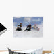 Racing Snowmobiles Wintersports Wall Mural