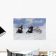Racing Snowmobiles Wintersports Wall Mural