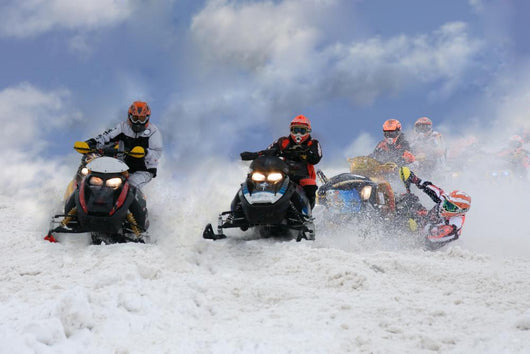 Racing Snowmobiles Wintersports Wall Mural