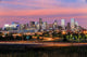 Denver Skyline Long Exposure Wall Decal