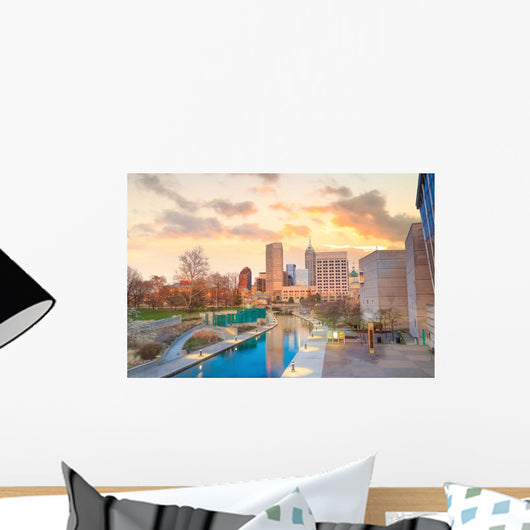 Downtown Indianapolis Skyline Wall Decal