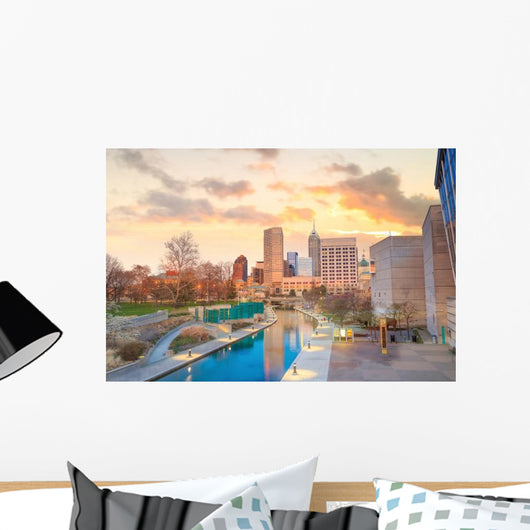 Downtown Indianapolis Skyline Wall Decal