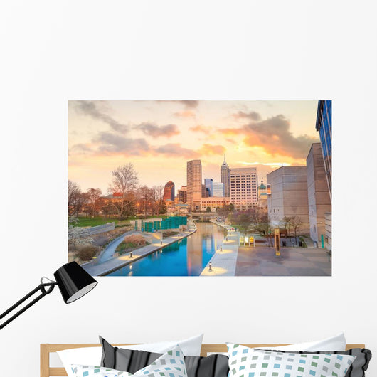 Downtown Indianapolis Skyline Wall Decal
