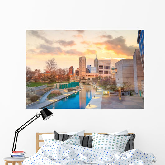 Downtown Indianapolis Skyline Wall Decal