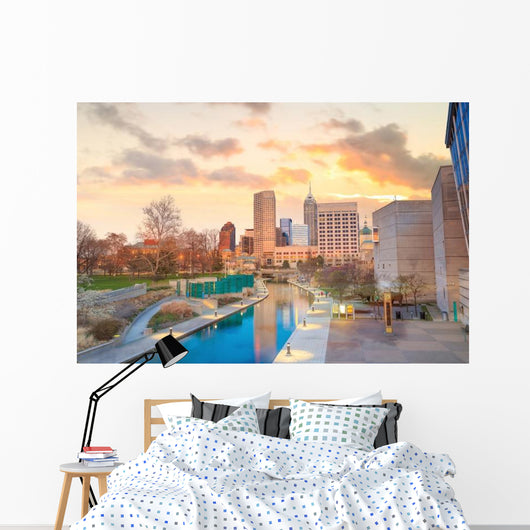 Downtown Indianapolis Skyline Wall Decal