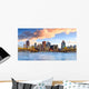 Skyline Downtown Pittsburgh Twilight Wall Decal