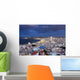 Rooftops City near Ocean Wall Decal