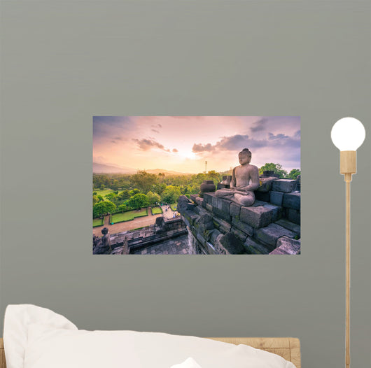 Buddha Statue Borobudur Buddhist Wall Decal