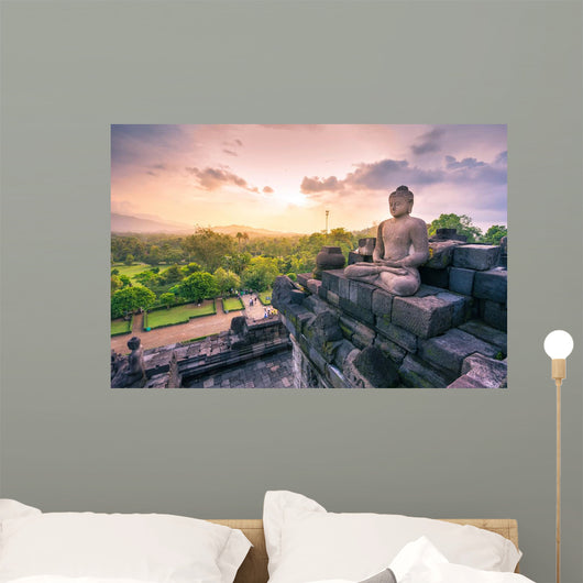 Buddha Statue Borobudur Buddhist Wall Decal