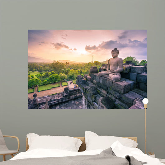 Buddha Statue Borobudur Buddhist Wall Decal