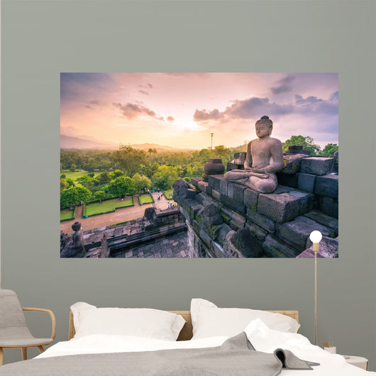 Buddha Statue Borobudur Buddhist Wall Decal