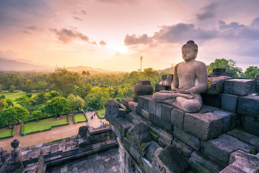 Buddha Statue Borobudur Buddhist Wall Decal