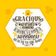 Bible lettering. Christian art. Gracious words are like a honeycomb, sweetness to the soul and health to the body. Proverbs 16:24 Wall Mural