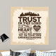 Bible lettering. Christian art. Trust in the LORD with all your heart, and do not lean on your own understanding. Proverbs 3:5 Wall Mural