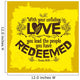 Bible lettering. Christian art. With your unfailing love, you lead the people you have redeemed. Exodus 15:13 Wall Mural