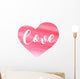 Love. Brush lettering. Wall Decal