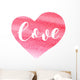 Love. Brush lettering. Wall Decal