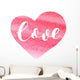 Love. Brush lettering. Wall Decal