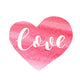 Love. Brush lettering. Wall Decal