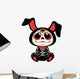 Day of the Dead (Dia de los Muertos) style bunny Wall Decal