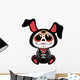 Day of the Dead (Dia de los Muertos) style bunny Wall Decal