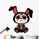 Day of the Dead (Dia de los Muertos) style bunny Wall Decal