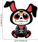 Day of the Dead (Dia de los Muertos) style bunny Wall Decal