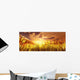 Golden Wheat Field Wall Decal Design 2