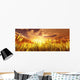 Golden Wheat Field Wall Decal Design 2