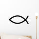 fish christ religion icon vector Wall Decal