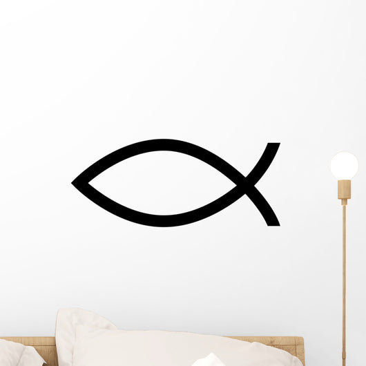 fish christ religion icon vector Wall Decal
