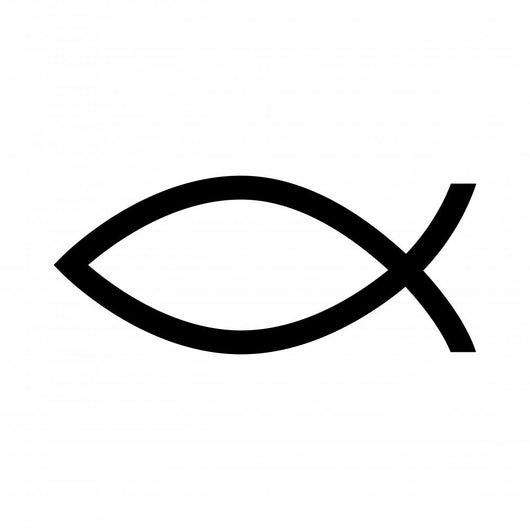 fish christ religion icon vector Wall Decal