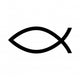 fish christ religion icon vector Wall Decal