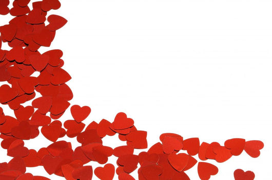 Red Hearts Background Wall Decal