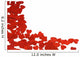 Red Hearts Background Wall Decal