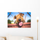 Funny Airedale Terrier dog Wall Mural