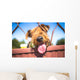 Funny Airedale Terrier dog Wall Mural