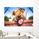 Funny Airedale Terrier dog Wall Mural