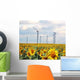 And Sunflowers Wind Wall Decal