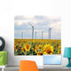 And Sunflowers Wind Wall Decal