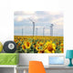 And Sunflowers Wind Wall Decal